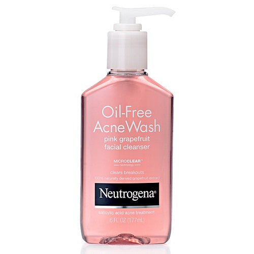 Neutrogena Oil-Free Acne Wash Pink Grapefruit Facial Cleanser 177ml