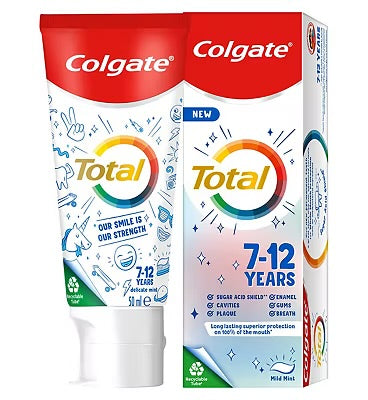 Colgate Total Kids 7-12 Years Mild Mint Toothpaste 50ml