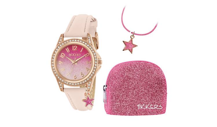 Tikkers Kid's Pink Purse, Necklace & Watch Gift