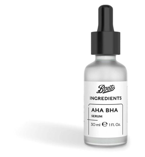 Boots Ingredients AHA BHA Serum 30ml