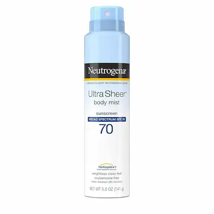 Neutrogena Ultra Sheer Body Mist SPF 70 Sunscreen Spray 141g