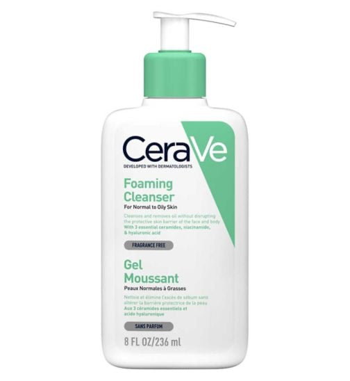 CeraVe Foaming Cleanser for Normal to Oily Skin 236ml