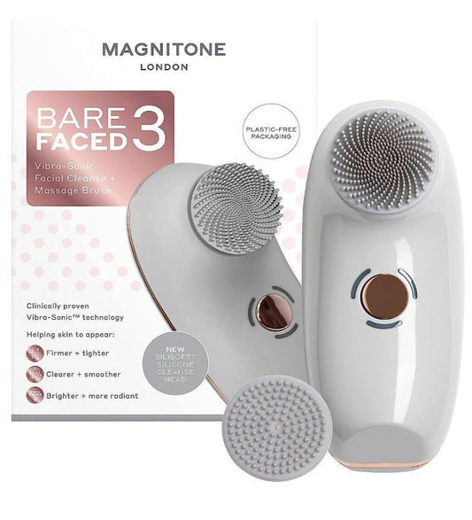 MAGNITONE BareFaced3 Vibra-Sonic Cleanse and Massage Brush