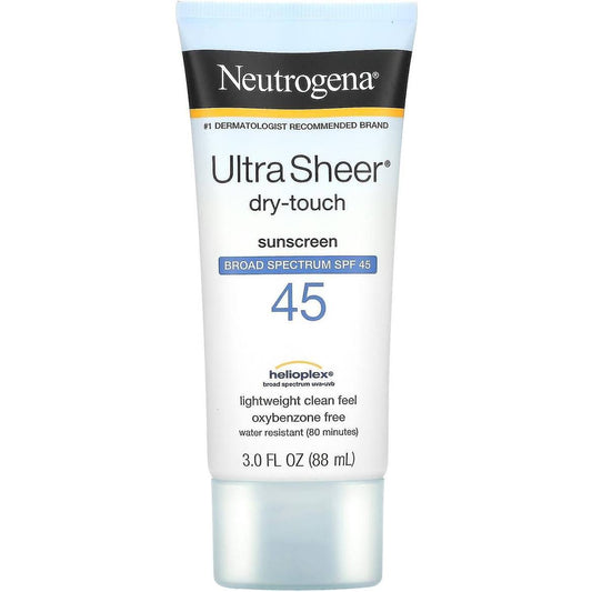 Neutrogena Ultra Sheer Dry-Touch Water Resistant and Non-Greasy Sunscreen Lotion with Broad Spectrum SPF 45 88ml