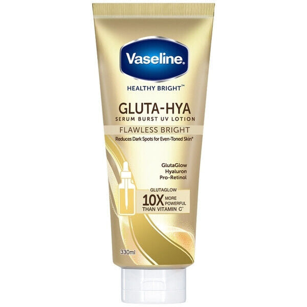 VASELINE Gluta-Hya FLAWLESS BRIGHT Serum Burst Body Lotion 330ml NEW