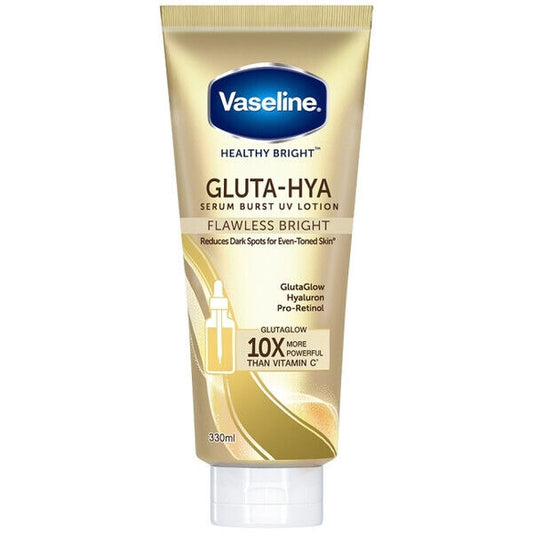 VASELINE Gluta-Hya FLAWLESS BRIGHT Serum Burst Body Lotion 330ml