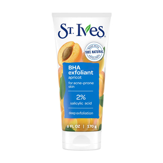 St. Ives BHA Apricot Face Exfoliant for Acne Prone Skin, 6floz