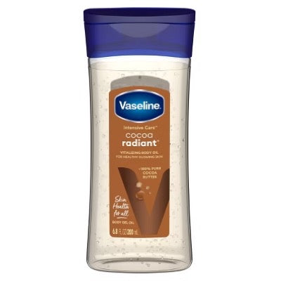 Vaseline Intensive Care Cocoa Radiant Body Gel Oil for Glowing Skin - Scented - 6.8 fl oz