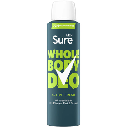 Sure Men Whole Body Deo - Active Fresh 150ml