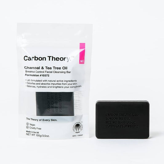 Carbon Theory Charcoal and Tea Tree Oil Break-Out Control Facial Cleansing Bar