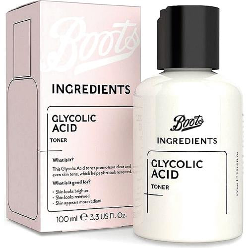 Boots Ingredients Glycolic Acid Toner 100ml