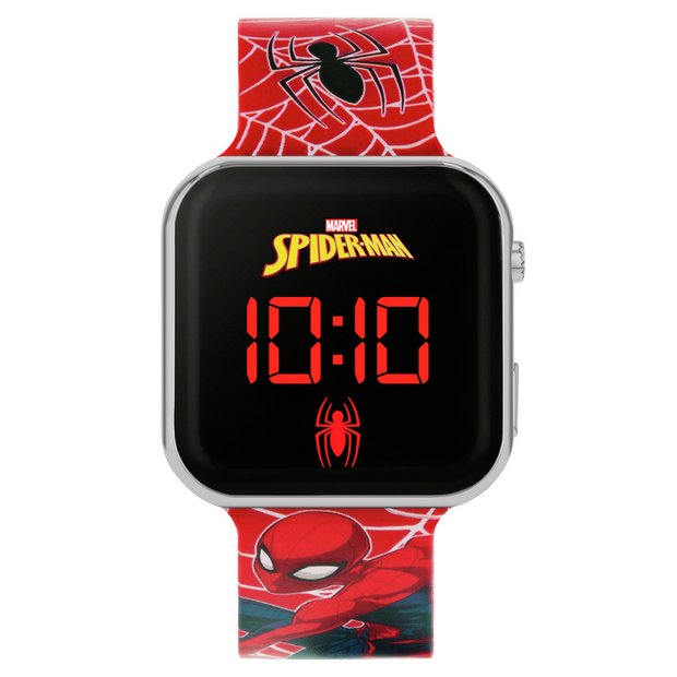 Disney Marvel Spider-Man Kid's Red Silicone Strap Watch