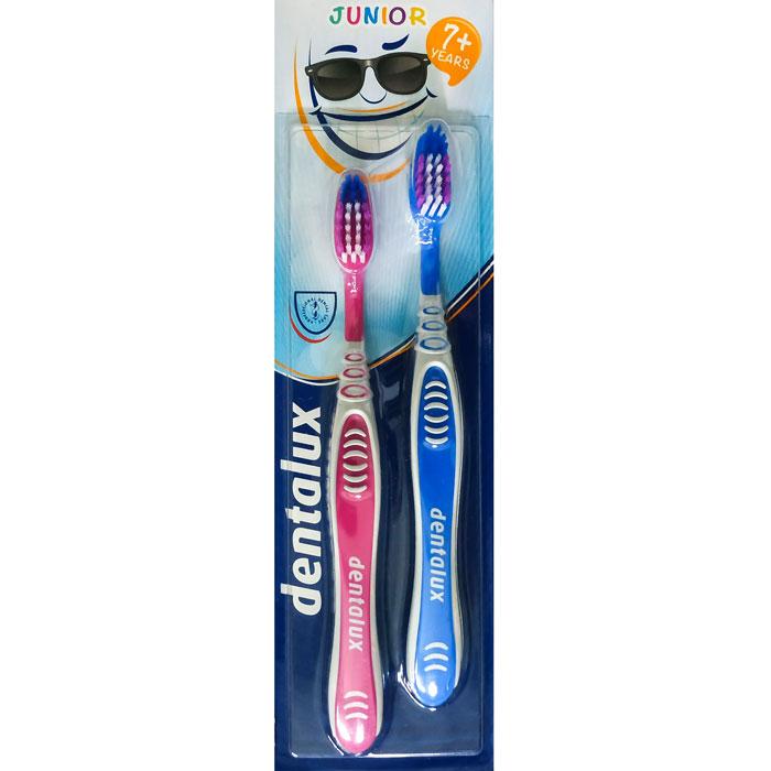 Dentalux Kids Junior Toothbrushes (7+ years) Twin Pack