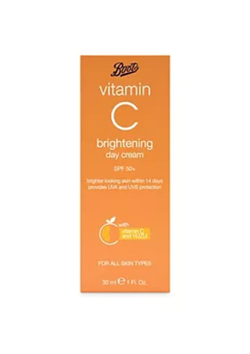Boots Vitamin C Brightening Day Cream SPF50+ 30ml