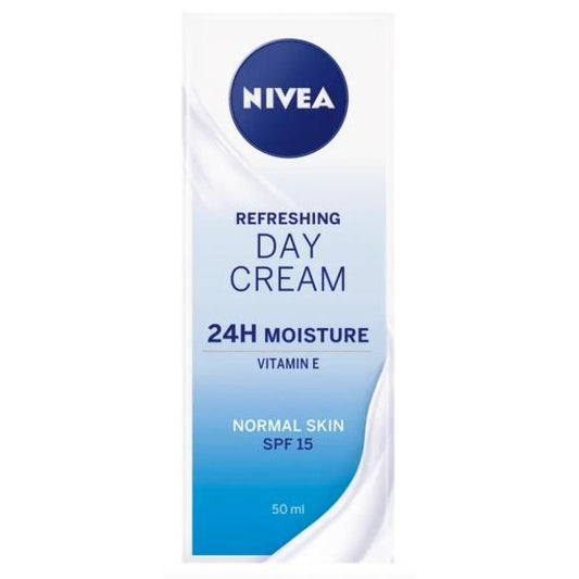 NIVEA Refreshing 24H Day Cream for Normal Skin SPF15 50ml