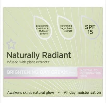 Superdrug Naturally Radiant Face Cream Normal/Combi 75ml